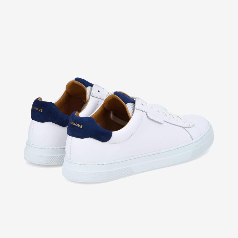 SPARK CLAY M - NAPPA/SUEDE -  BLANC/BLEU